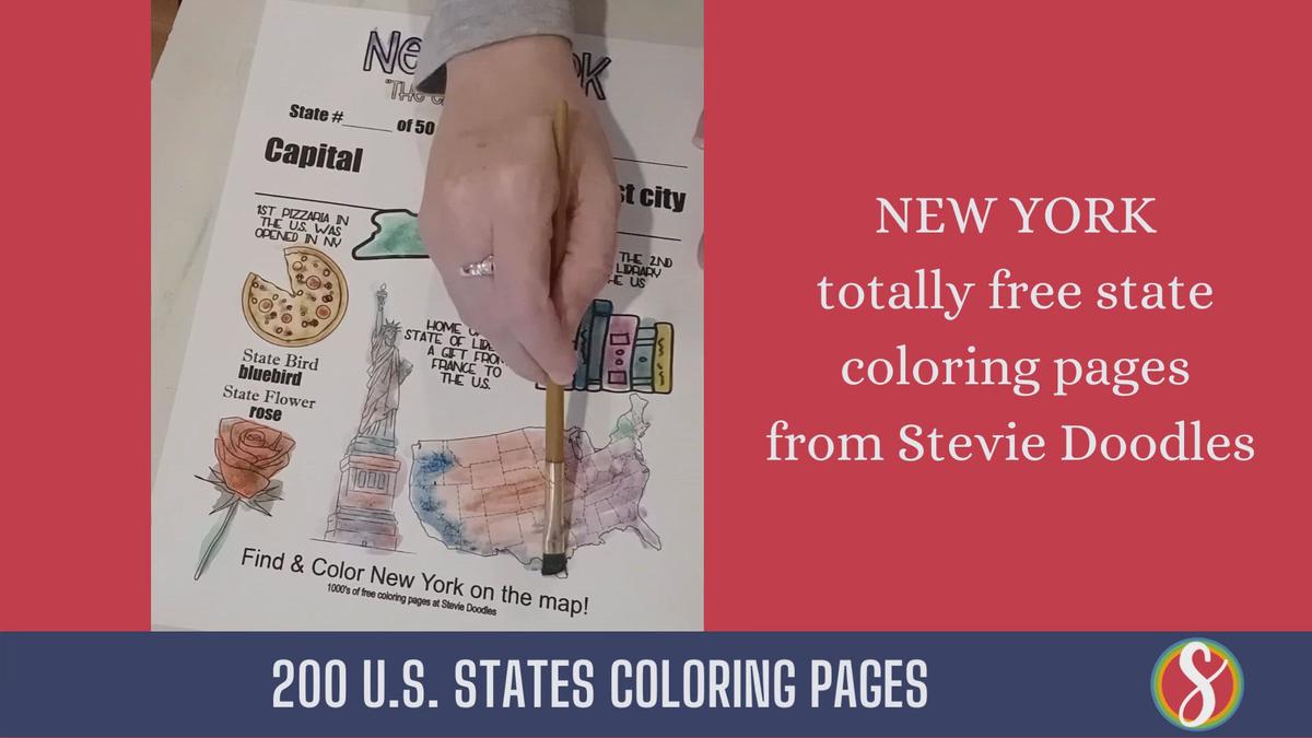 'Video thumbnail for New York Facts Printable Coloring Pages'