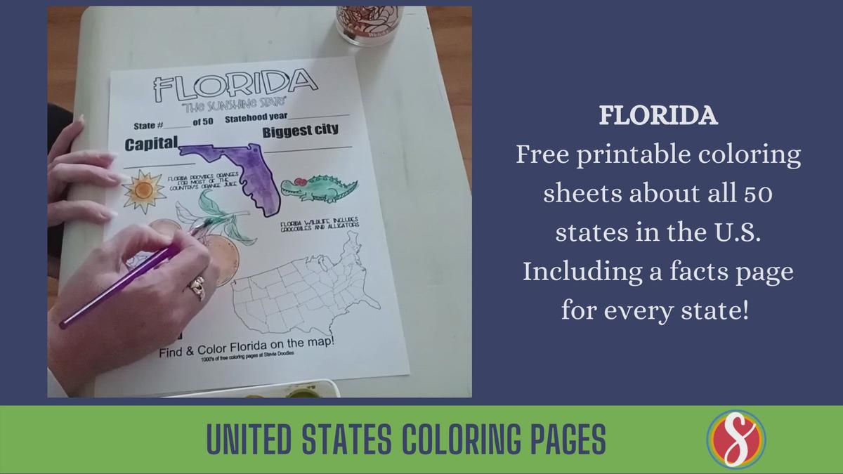 'Video thumbnail for Free Florida Facts Activity Page'