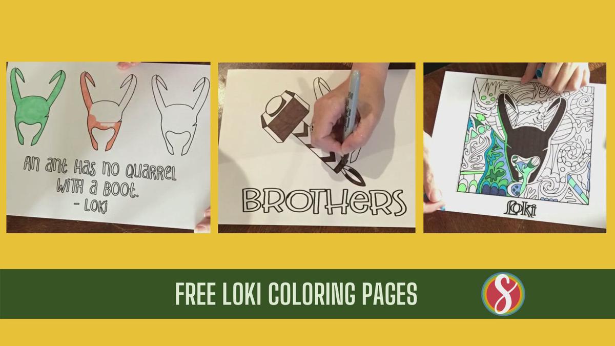 'Video thumbnail for Marvel Loki Free Coloring Page'