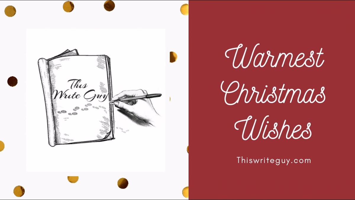 'Video thumbnail for Christmas This Write Guy'