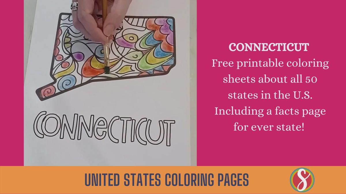 'Video thumbnail for Free Connecticut Coloring Pages'