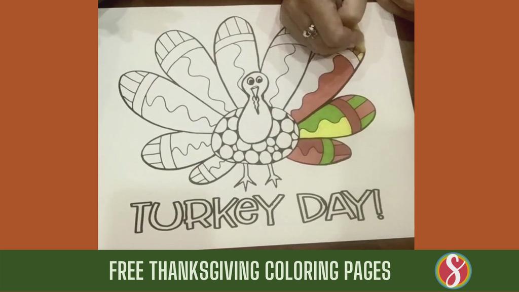 'Video thumbnail for Turkey Day Coloring Page - Subscriber Only Thanksgiving Book'